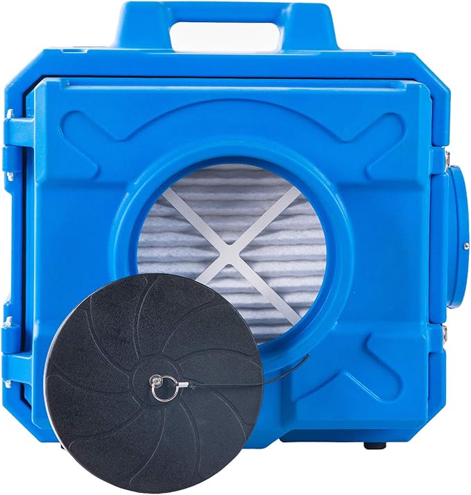 MOUNTO HEPA500 Commercial 500cfm Air Purifier Hepa Air Scrubber Negative Air Machine Roto-Molded (Blue)