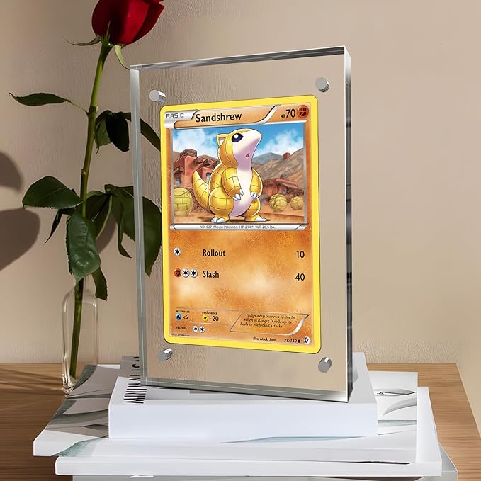 8x10 Inches Acrylic Picture Frames 3 Pack, Double Sided Magnetic Photo Frames,Free Standing on Desk or Table Clear Picture Frames