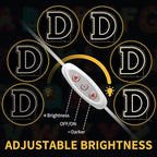Light Up Letters D, Led Marquee Letter Lights Neon Sign, 13.9" Height Decorative Lighted Alphabet Number, Battery/USB Powered Led Letters Lights for Wedding, Birthday, Party, Christmas or Home Decor