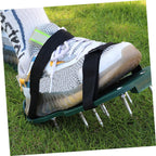 Lawn Aerator Shoes Straps 16Pcs Adjustable Nylon Shoelaces for Garden Grass Aerating Sandals Durable Lawn Care Tool for Patio and Outdoor Use