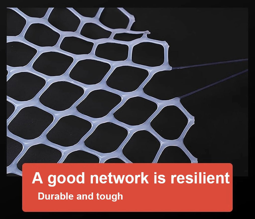 Plastic Chicken Wire Mesh Plastic Mesh Roll for Gardening Construction Barrier Netting Frame Crafts Plastic Mesh Fencing Poultry Fencing Garden Netting(Size:1.2cm mesh 1 * 10m,Color:Black)