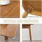 47" Dining Table Kitchen Table Dining Room Table Small Kitchen Table for Small Spaces Table Modern Home Furniture Dinner Table Rectangular (Natural)