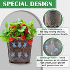 30 Pack 7/6/5/4/3 Inch Clear Nursery Pots for Plants, Flexible Plastic Plant Pots with Drainage Holes, Transparent Seed Starter Pots Variety Pack for Succulents, Seedlings, Flowers, Vegetable
