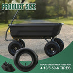 13x4.00-6 Inner Tube 4.10/3.50-6 Heavy Duty Replacement Tire Tubes with Straight Valve Stem for Wheelbarrows, Mowers, Hand Trucks - 2 Pack