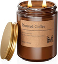 M&SENSE Roasted Coffee Home Scented Candle | 19.4oz, 117-Hour Burn | Natural Organic Soy Wax | Long-Lasting for Stress Relief and Gifting | for Bedroom，Relaxing SPA，Office