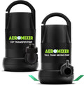 Aeromixer Tall Tank 3/4 HP Submersible Mixing + Aerating Pump with 1 HP Water Transfer Pump Bundle - Water Aerator & Garden Utility Pumps, Nutrient Mixing & Aeration Pumps for Farming & Gardening