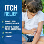 Cutter Bug Bite Patches Itch Relief Hydrocolloid Patches for Kids & Adults, Absorbs Fluids, Helps Heal, Prevents Scratching, Mosquito Itch Relief, Hydrocortisone & Suction Tool Alternative, 153 Count