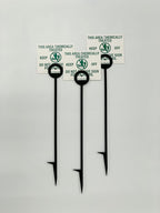 Lawn Treatment Application Stakes & Iowa Signs (Premium Style Stakes / 500 pc. Pack)