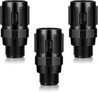 Tondiamo 3 Pcs 15 Psi Drip Irrigation Pressure Regulator, 3/4" Female Hose Thread x 3/4" Male Hose Thread Pressure Reducer Low Flow Valve for Garden Drip Irrigation Parts Emitters System