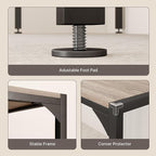 Gizoon Dining Table Set for 2, Kitchen Table Set for 2 with Steel Frame, Kitchen Table with 2 Benches for Small Space, Space Saving Design for Restaurant, Living Room, Grey