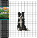 Wire Fence 36in x 50ft, 2 x 3 Inch 16GA, Garden Fence Garden Border Fencing Roll Vinyl Coating Metal Wire Mesh Hardware Cloth for Yard Vegetable Plant Protection Poultry Netting