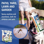 EcoVenger Mosquito Killer by EcoRaider Triple-Action Spray 16 oz, Kills All Stages + Larvae Control + Lasting Repellency, Indoor & Outdoor, Citrus Scent, Non-Toxic Plant Based Formula