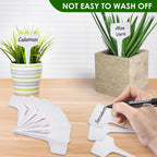 Plant Labels 120pcs with Garden Plant Markers Pen of Outdoor Waterproof,T-Type Plant Tags and Permanent Marking Pen, Garden Labels Gardening Gifts for Women Men