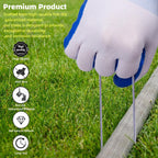 6 Inch 150 Pcs Hot-dip Galvanized U-Shaped Garden Stakes, Landscape Staples, Ground Stakes, for Decoration Weed Barrier Fabric, Irrigation Tubing, Holding Fence, Tarpaulin (150, 6 INCH)