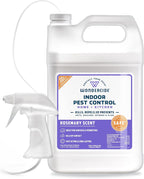 Wondercide Rosemary Indoor Pest Control Spray, 128 oz – Natural Ant, Roach & Flea Killer, Pet-Safe