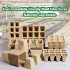 Doubleggs 120 Cells Seed Starter Tray, 10 Pack Plant Starter Kit