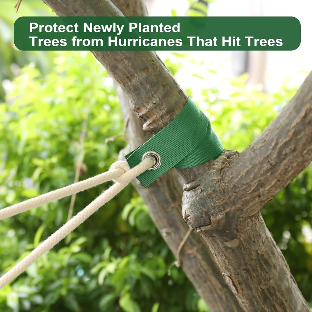 36 PCS Tree Straps for Staking, Guying, & Hurricane Protection, Heavy Duty Nylon Tree Support Straps with Buckle Fasteners