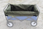 UpBloom - Patent Pending Wagon Liner and Cover with Easy Unloading Handles - Heavy Duty and Waterproof Accessories for Folding Utility Carts, Portable Beach, and Wheelbarrow Styles