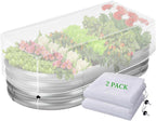 2 Pack Garden Netting for Raised Beds,Durable Ultra Fine Mesh Plant Covers with Drawstring to Keep Small Animals Pest Out,Raised Bed Bird Barrier Screen for Protecting Flowers Vegetables Fruits Crops