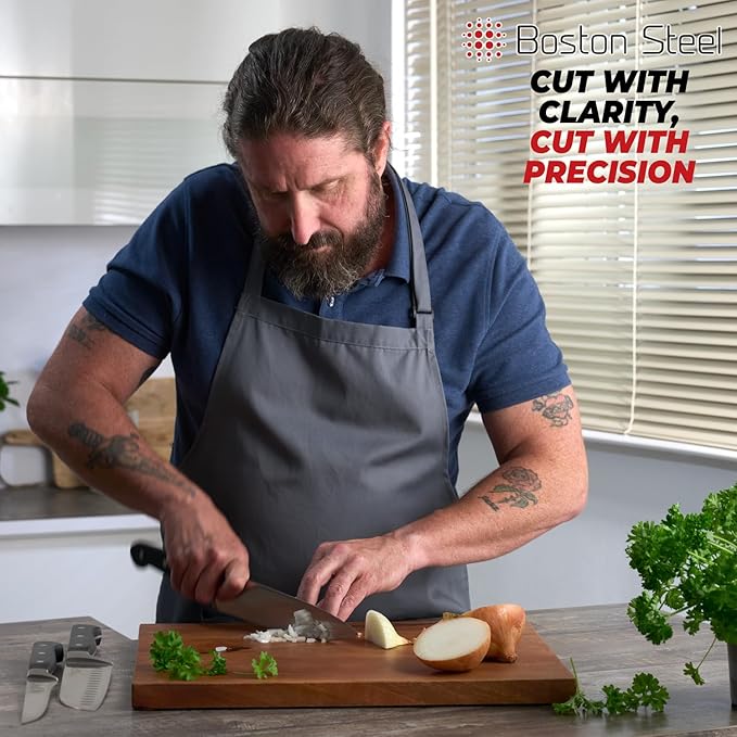 Chef Knife 8 Inch – Ultra Sharp High Carbon Stainless Steel Kitchen Knife, Professional 8” Chef’s Knife with Ergonomic Handle, for Home & Restaurant with Gift Box, Culinary Cooking Knife