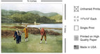 Poster Master The Putting Green Painting Poster - Golf Course Print - Golf Art - River Art - Sports Art - Landscape Art - Father's Day Art - Great Office or Living Room Decor - 11x14 UNFRAMED Wall Art