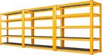 REIBII Garage Shelving Load 3000LBS, 5-Tier Storage Shelves, Adjustable Heavy Duty Metal Shelving Unit for Pantry, Basement, Warehouse, 72" H x 36" W x 16" D H, 3PC