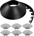 AGTEK Garden Edging 92FT Landscape Edging Kit 2 Inch Height Plastic Garden Border No Dig Lawn Border for Yard Flower Bed with 84 Stakes