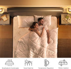 Queen Mattress 10 Inch, Hybrid Mattress Plush in a Box, Individual Pocket Spring Queen Size Bed with Breathable Memory Foam, Pressure Relief, Medium Firm Back Support for Adults