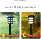 Solar Outdoor Garden Lawn Landscape Lights 6 Pack Waterproof, Outside LED Decorative Lights Landscape Lighting for Yard Patio Driveway Garden (Purple)