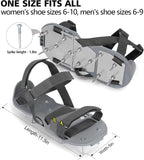 Lawn Aerator Shoes for Grass - Pre-Assembled Grass Aerator Shoes for Lawn - Soil Yard Aerator Tool for Aerating Patio Garden, Gray