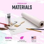 Bryco Goods 18”x2100” (175’) White Kraft Paper Roll for Painting, Drawing, Banner, Bulletin Board, Easel Paper, Floor Covering, Packaging, Shipping, Gift Wrapping, Arts & Crafts – Made in USA
