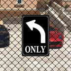12x16" Right Turn Only Arrow Signs - High-Intensity Aluminum Parking Lot Sign, Weatherproof & Fade-Resistant, Ideal for Outdoor & Indoor Use - Curbside Sign