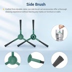 27 Pack Accessories Kit,Compatible with Roomba 104 / Q052 / 105 Vac / 105 Combo Robot Vacuum Cleaner Replacement Parts,2 Rubber Main Brush 6 Filters 6 Side Brushes 6 Vacuum Bags 6 Mop Pads