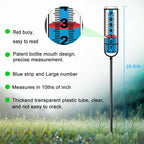 JMBay Rain Gauge Outdoor, Accurate rain gauges Outdoors Best Rated, Tall rain Gauge for Yard with Stake, Decorative rain Measure Gauge for Garden, Deck, Lawn with red Floating Buoy, Adjustable Height