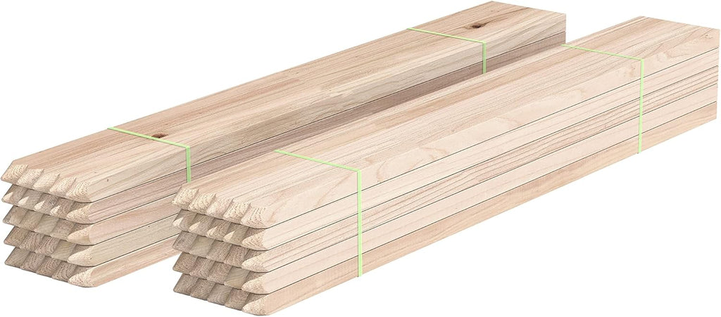 Greenes Fence 2 Ft. Wooden Garden and Sign Post Stakes (50-Pack)