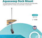 Scott Aerator Dock Mount Aquasweep 1/2 HP,115 Volt | Pond Muck Mover
