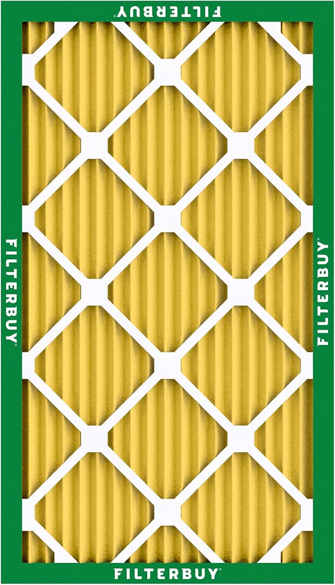Filterbuy 12x30x1 Air Filter MERV 11 Superior Pet & Allergy Defense (12-Pack), Electrostatic Pleated HVAC AC Furnace Filters Replacement, Made in USA (Actual Size: 11.88 x 29.88 x 0.75)