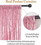 ShinyBeauty Sequin Backdrop Curtains 4 Panels Fuchsia Pink 2FTx8FT Sequin Fabric Photo Backdrop Curtains Fuchsia Pink Glitter Curtains for Party Baby Shower Studio Backdrop