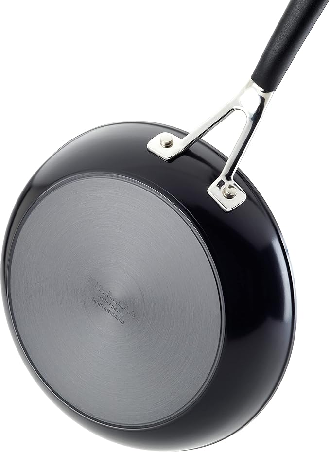 KitchenAid Hard Anodized Nonstick Frying Pan/Skillet, 12.25 Inch, Onyx Black