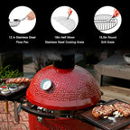 Vankey Grill Grate Lifter - Gripper Tool for Big Green Egg & Kamado Joe Primo Grills