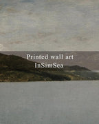 InSimSea Framed Canvas Wall Art Vintage Decor, Classical Landscape Paintings Artwork, Large Prints, Vintage Nature Decor, Retro Wall Decoration for Bedroom Living Room Bathroom, 16"x24"
