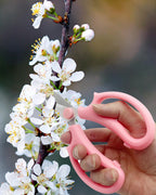 Pink Flower Scissors, Thickened Stainless Steel Floral Pruning Snips – Sharp Garden Clippers for Fresh Flowers, Flower Arrangement Supplies, DIY Floral Cutting Scissor (4 PCS Pink)