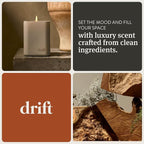 Drift Wild Lavender Scented Premium Candle - 60 Day Burn Time - 10.5 oz