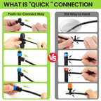 Bonviee Drip Irrigation System Kit for Garden Watering, 230FT Quick Connect