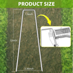 Landscape Staples 12 Inch, 100 Pack 8 Gauge Galvanized Garden Staples U-Shaped Landscape Stakes, Heavy Duty Ground Stakes for Outdoor Decorations, Weed Barrier Fabric, Irigation Tubing, Tent