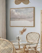 InSimSea Framed Canvas Wall Art Vintage Decor, Home Decor Classical Oil Painting Cloud Study Wall Decorations for Living Room, Large Prints Artwork for Bedroom Bathroom Gallery, 24"x36"