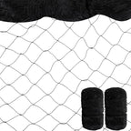 Windyun 2 Pcs Bird Netting 50' x 100' Bird Net Chicken Coop 2.4" Mesh Heavy Duty Deer Fence Aviary Net Reusable Fruit Tree Poultry Barrier for Garden Protection Vineyard Against Hawk Squirrel, Black