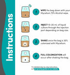 Mycelium 6LB Mushroom Growing Kit | CVG Substrate & Millet/Milo Grain Blend w/Cultivation Enhancer | All-in-One Pre-Sterilized Bag with Injection Port | Grow Dung-Loving Mushrooms Like Magic at-Home