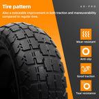 AR-PRO (2-Pack) 13" Flat Free Tire and Wheel - with 5/8" Axle Bore Hole, 2.17" Offset Hub - 13 lnch Solid Wheels Compatible with Garden wagon Cart,Hand Trucks,Utility Cart and Lawnmower Yard Trailers