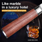 3-Piece Kitchen Knife Set - Santoku, Usuba & Paring Knives, German High Carbon Stainless Steel, Hand-forged with Brazilian Rosewood, Gift Box